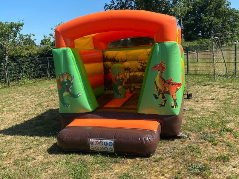 Mini Dino springkussen zijaanzicht