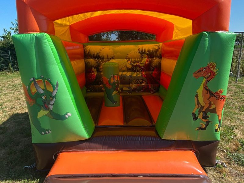 Mini Dino springkussen vooraanzicht